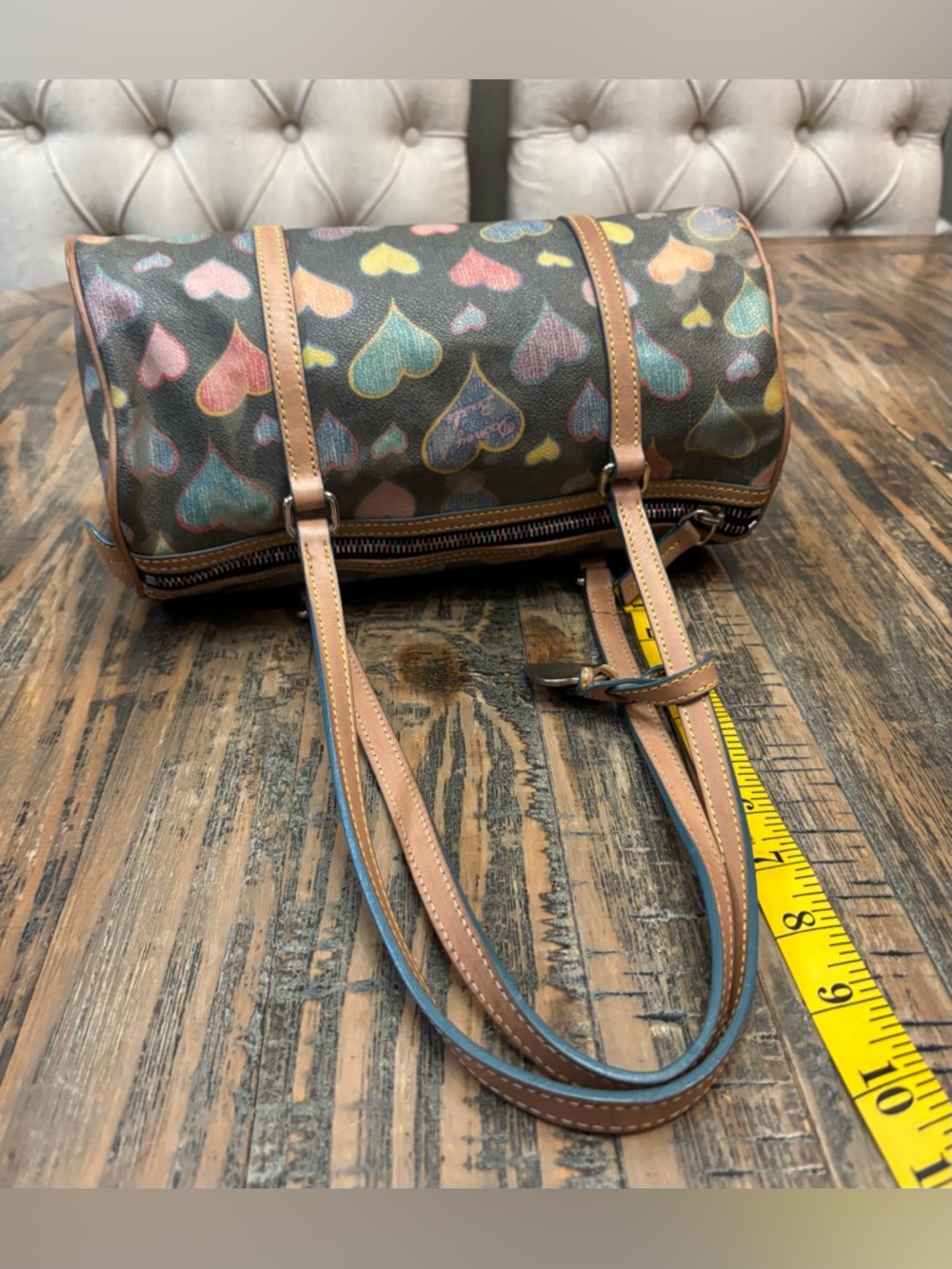Dooney & Bourke Crayon Doodle Barrel Bag - Picture 9 of 16